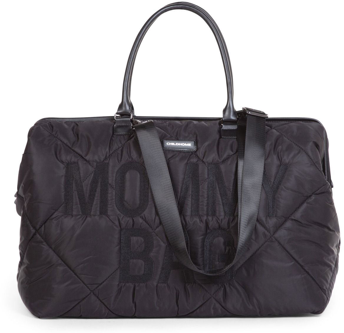 Mommy Bag Big Quilted Puffered Black - ChildHome