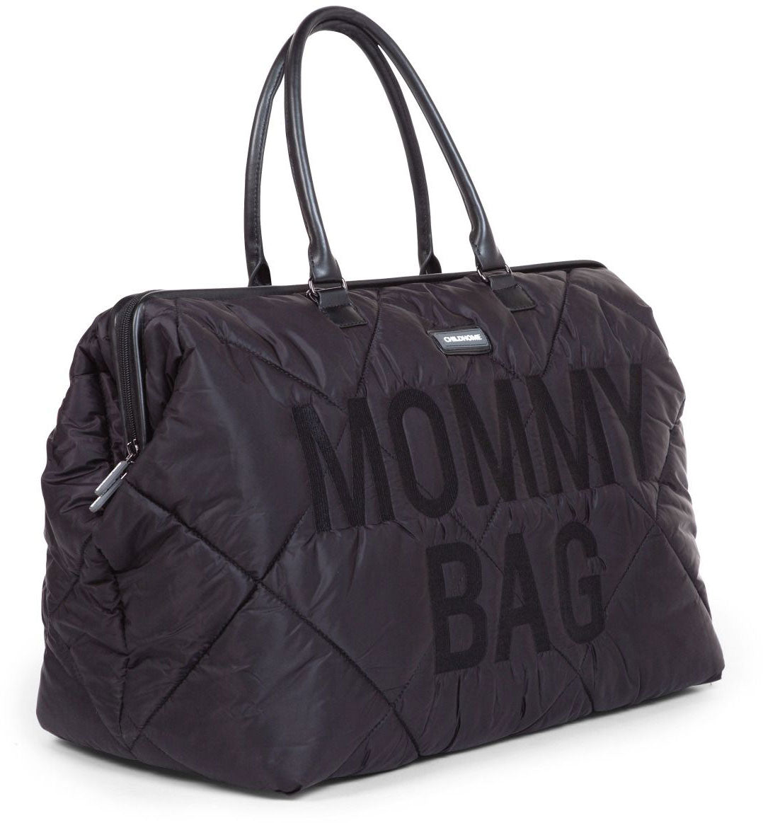 Mommy Bag Big Quilted Puffered Black - ChildHome