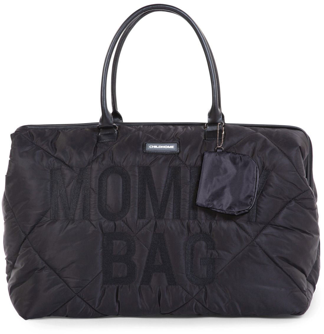 Mommy Bag Big Quilted Puffered Black - ChildHome