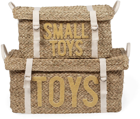 Rattan Toy Basket Set of 2 - ChildHome