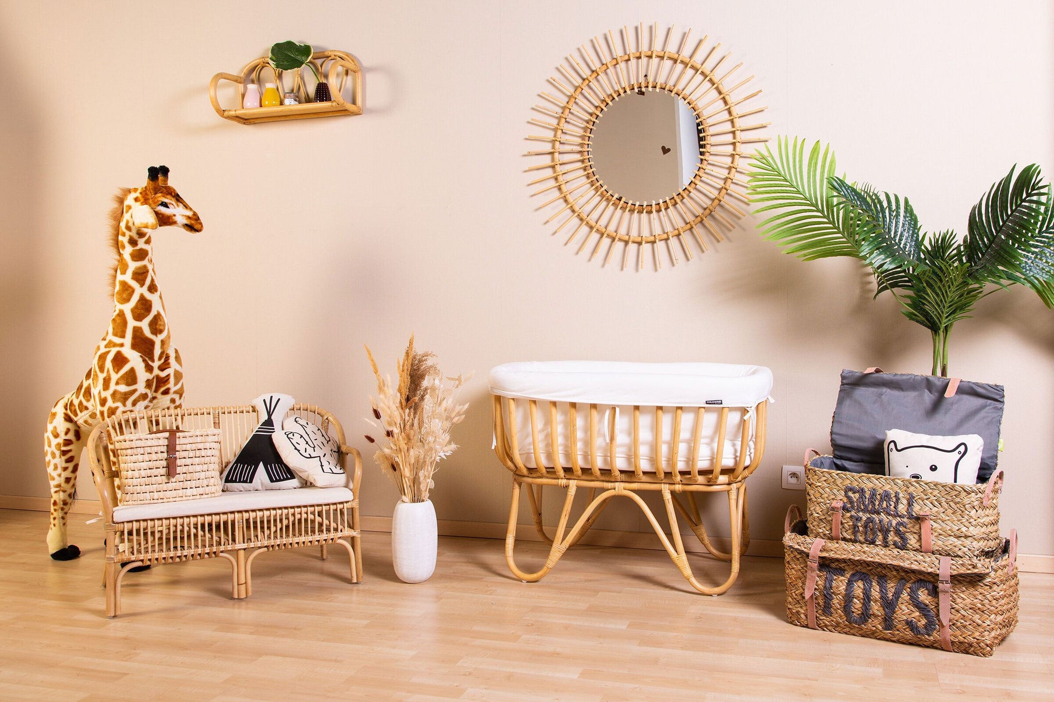 Rattan Wall Shelf - ChildHome