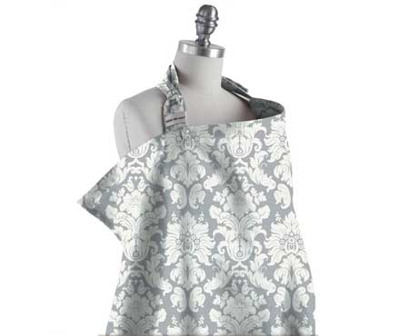 Nursing Cover Chateau Silver - Bebe Au Lait