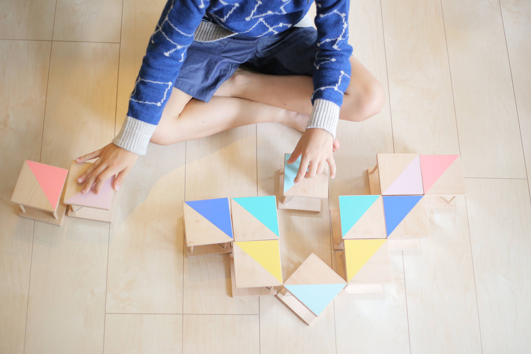 Ditto Wooden Mirror Blocks Creative Toy - kiko & gg