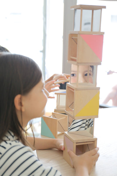 Ditto Wooden Mirror Blocks Creative Toy - kiko & gg