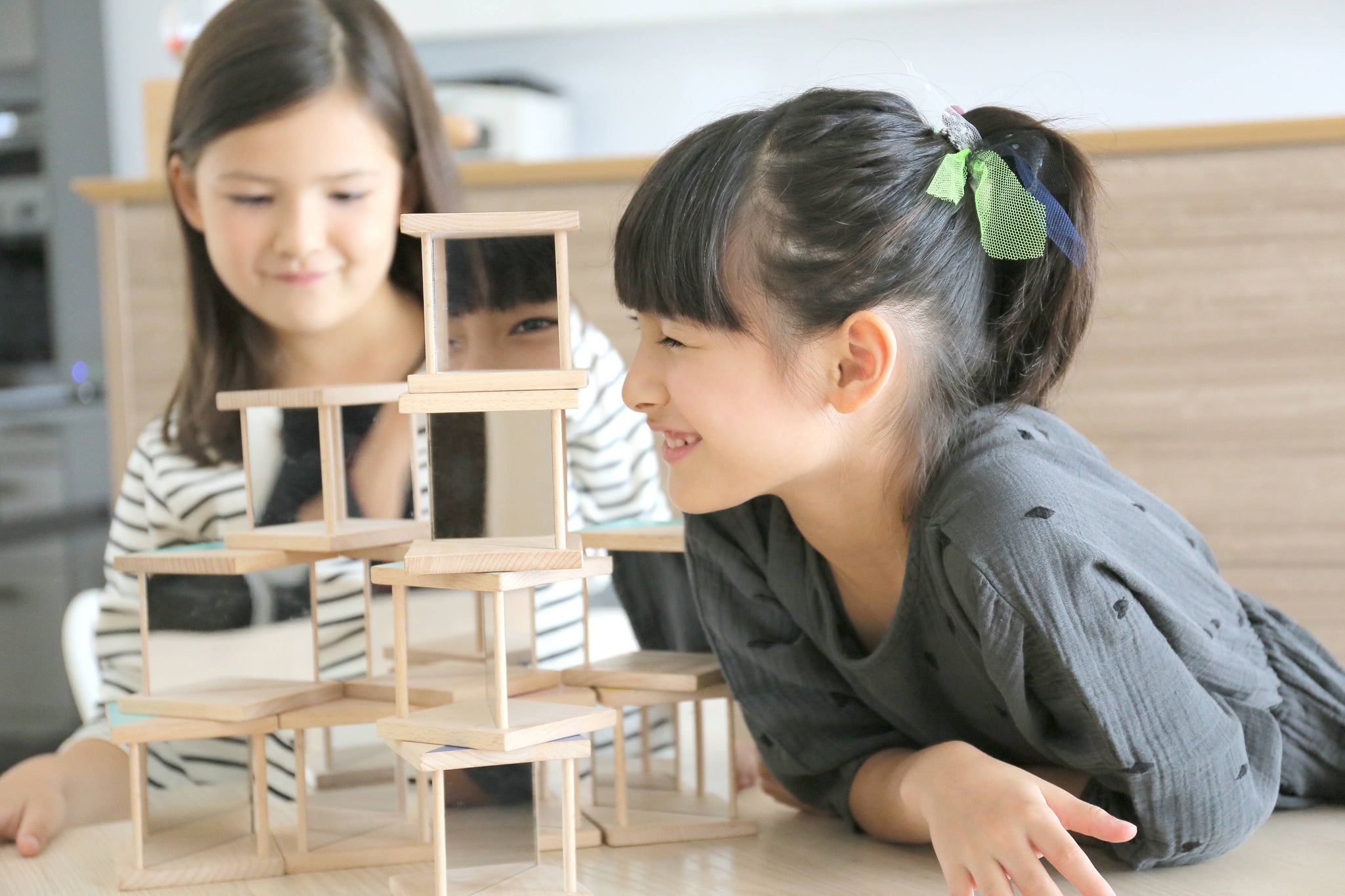 Ditto Wooden Mirror Blocks Creative Toy - kiko & gg