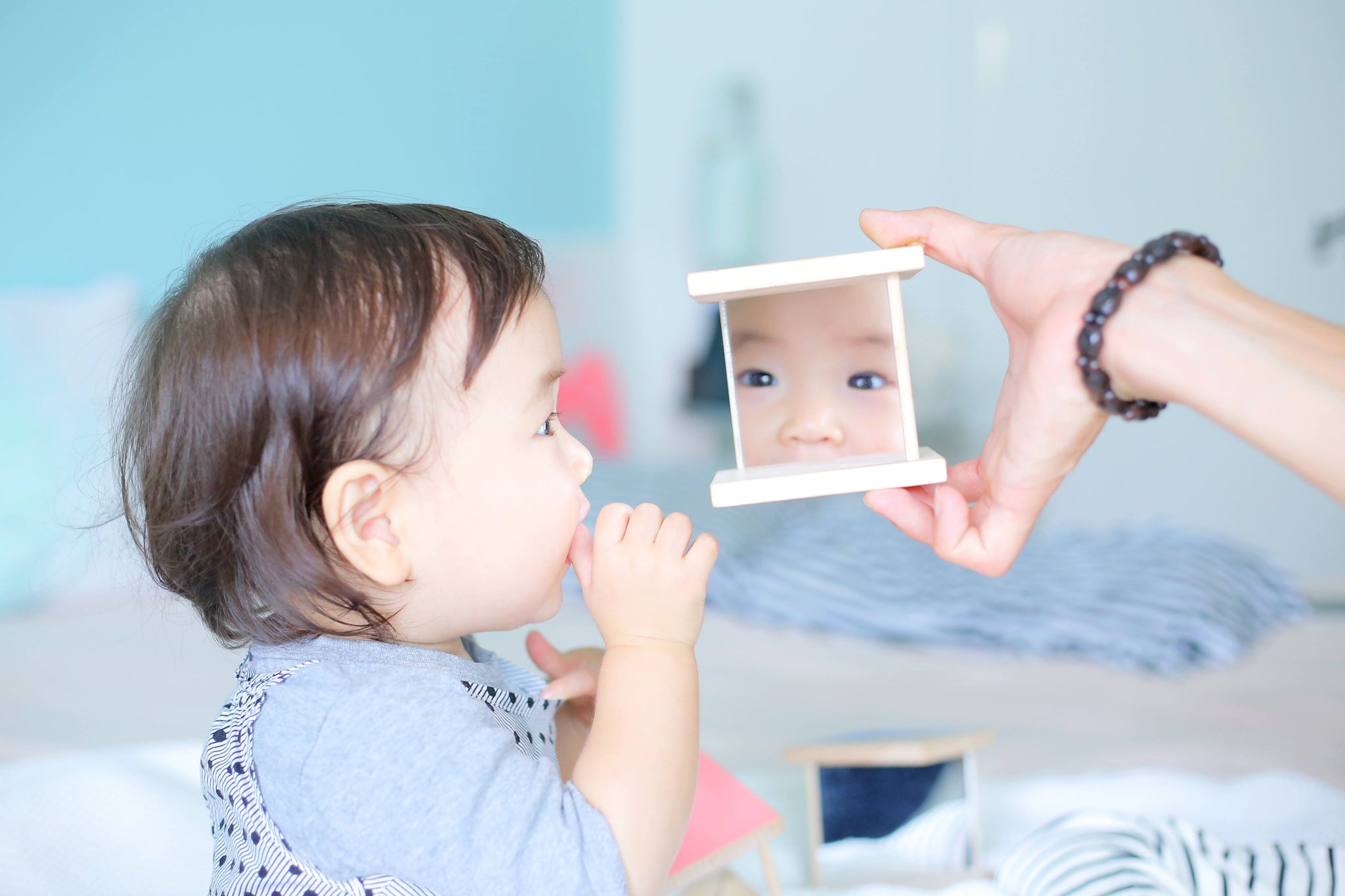 Ditto Wooden Mirror Blocks Creative Toy - kiko & gg