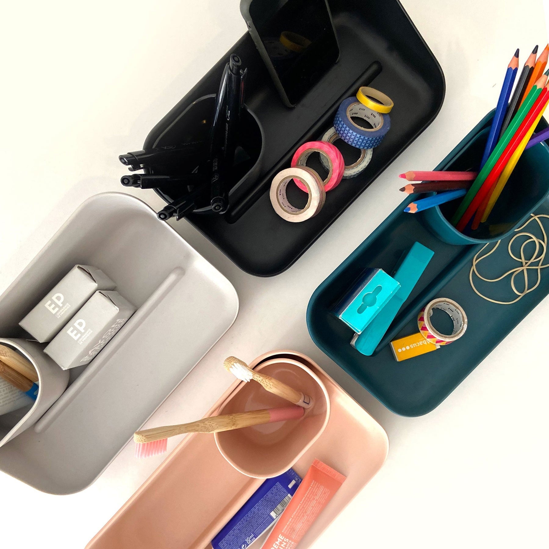 Desk Organiser Black - Ekobo