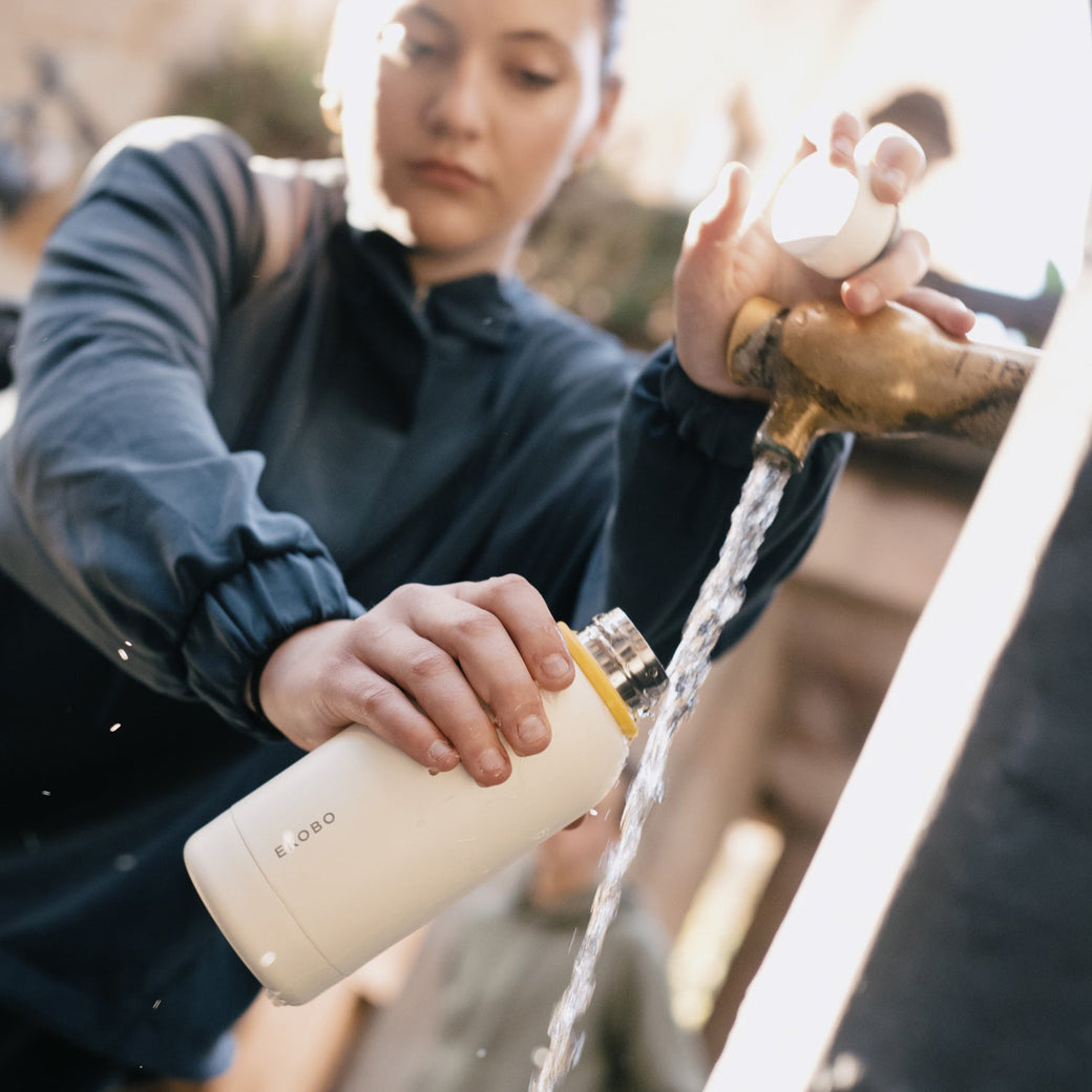 Insulated Reusable Bottle 500ml Ivory