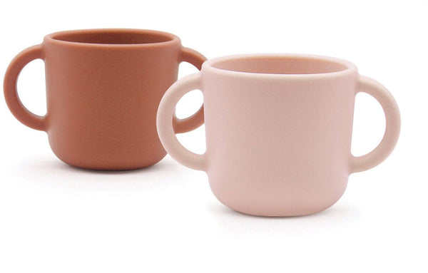 Silicone Training Cup Set Blush - Terracotta - Ekobo