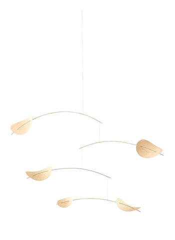 Drifting Clouds Natural Wooden Mobile M - Flensted Mobiles