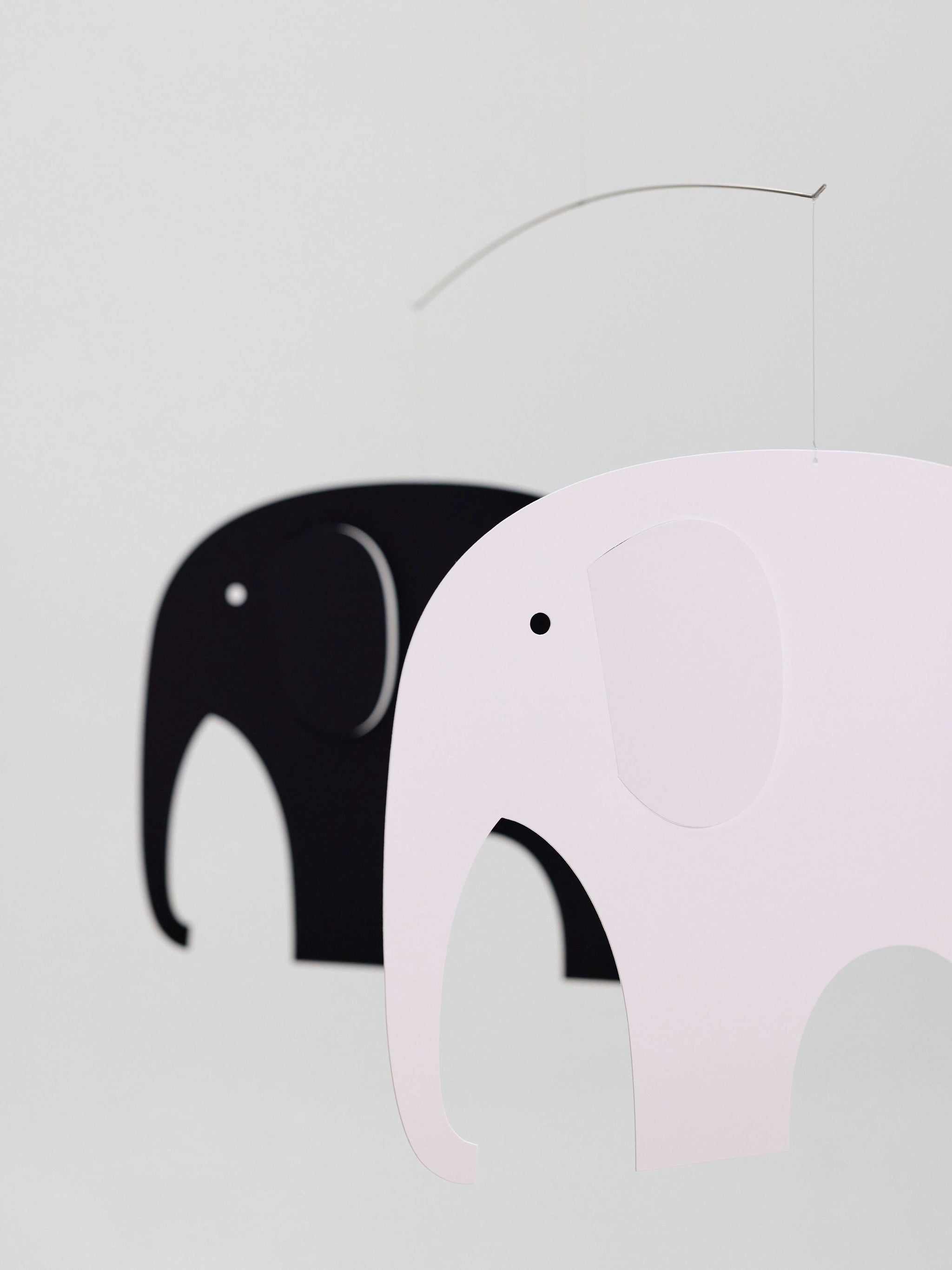 Elephant Party Black/Grey Mobile - Flensted Mobiles