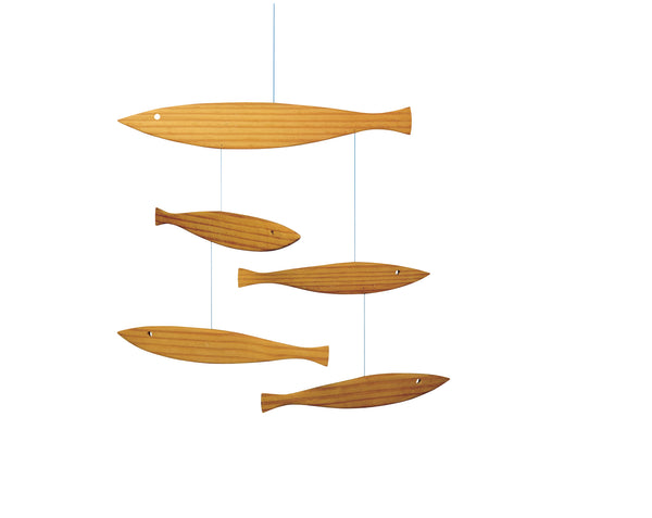 Floating Fish Wooden Mobile - Flensted Mobiles