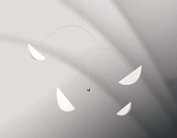 Life & Thread White/Gold Mobile  - Flensted Mobiles