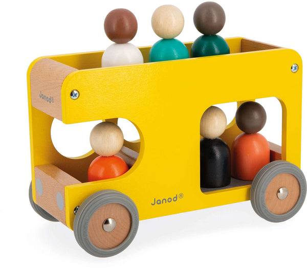 Bolid Wooden Yellow School Bus - Janod