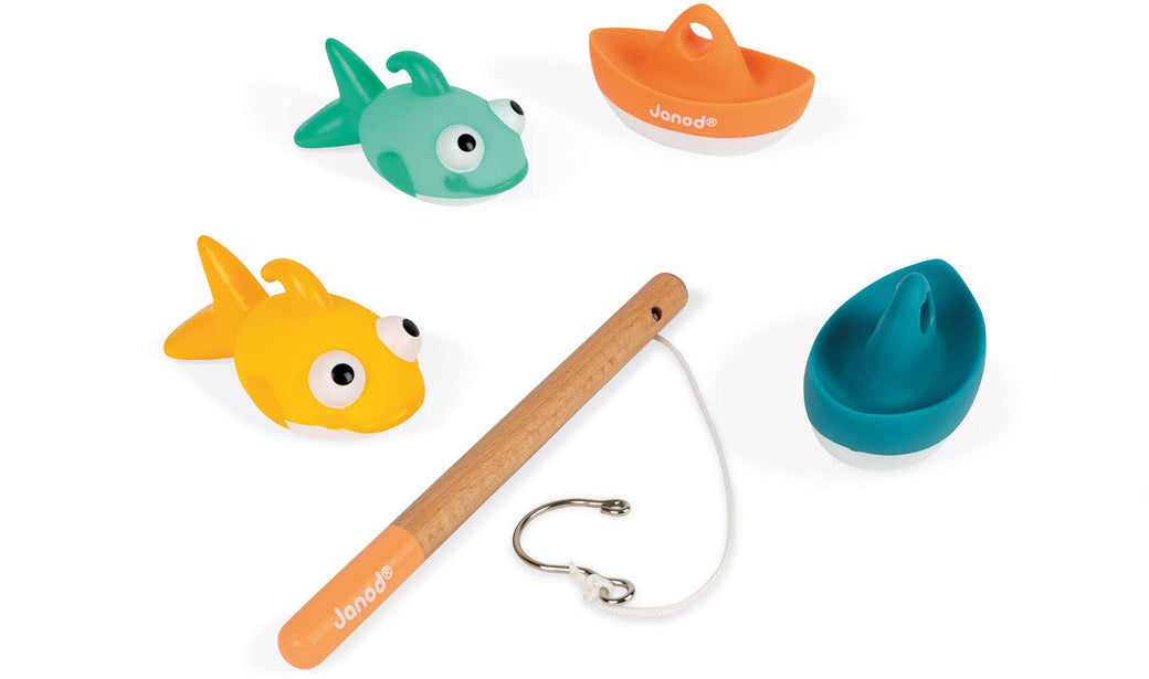Fish Them All Fishing Boat Bath Toy - Janod