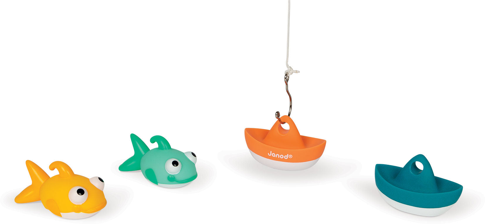 Fish Them All Fishing Boat Bath Toy - Janod