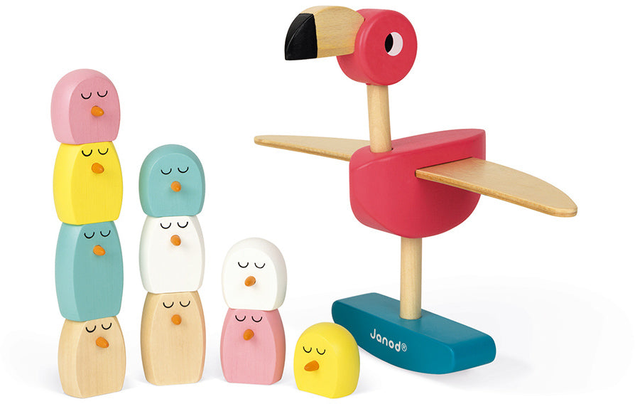 Flamingo Wooden Balancing Game - Janod