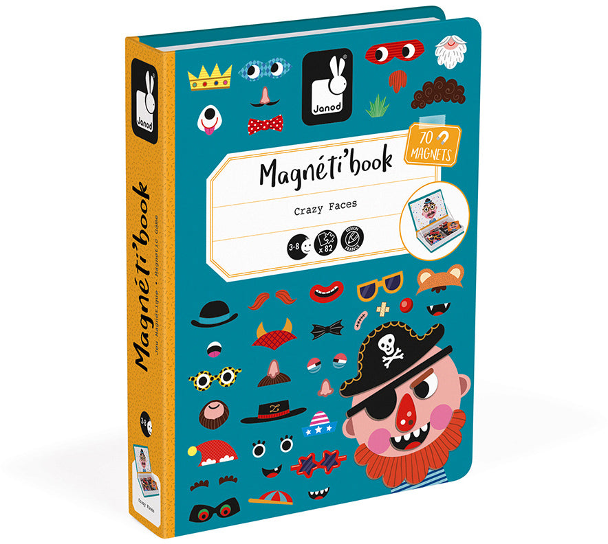Magnetibook Crazy Faces - Janod