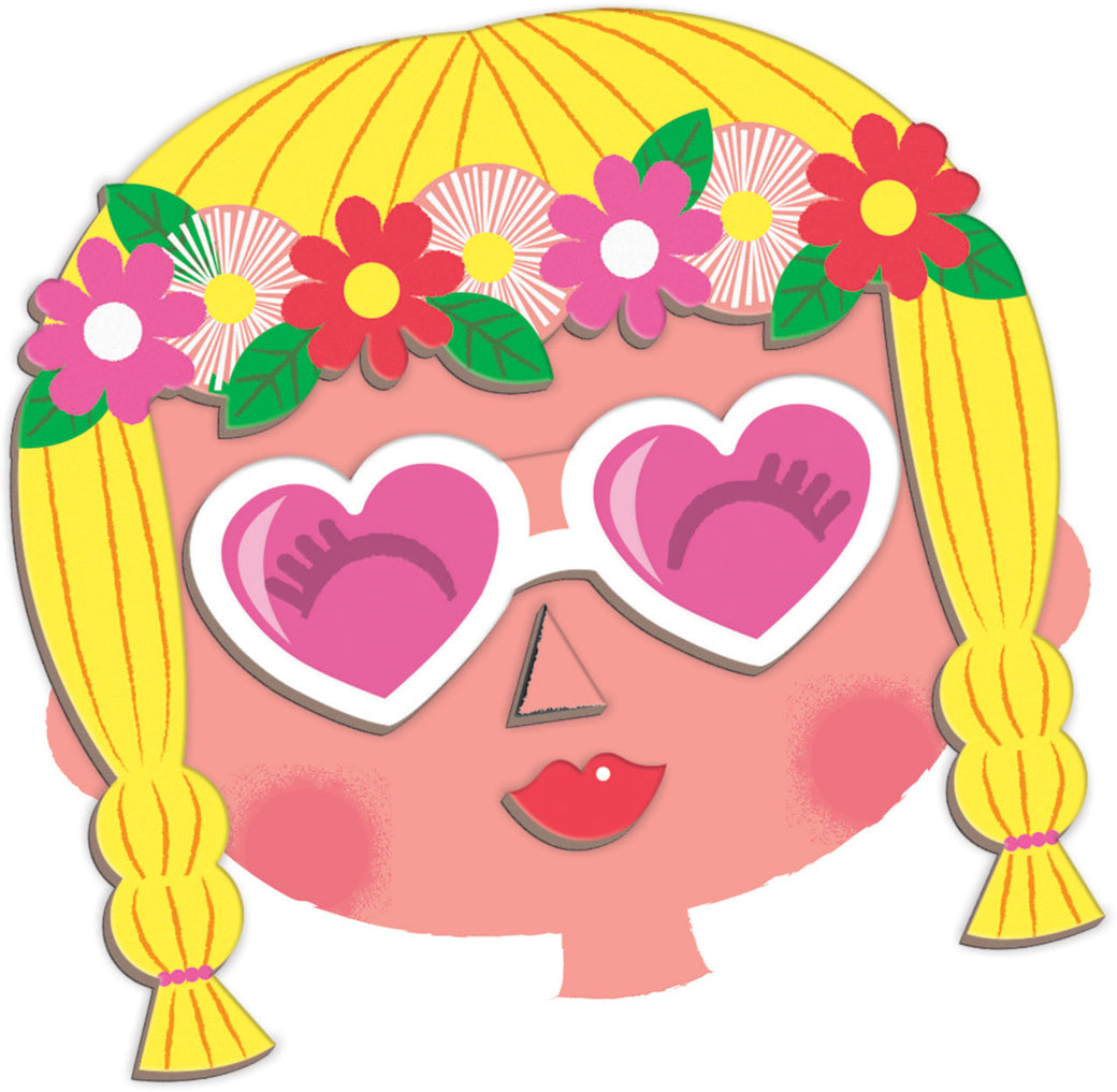 Magnetibook Crazy Faces Girls - Janod