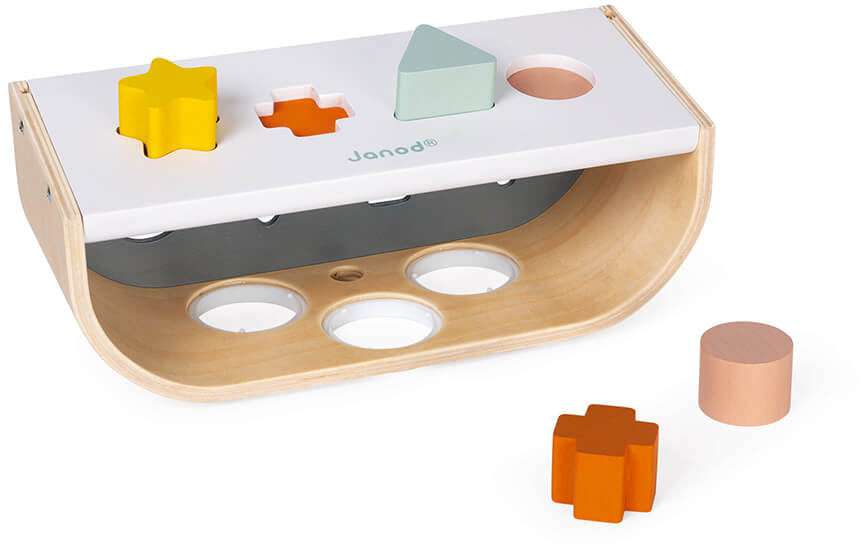 Sweet Cocoon Taptap Wooden Shape Sorter - Janod