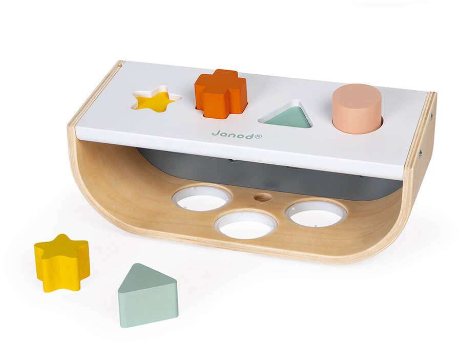 Sweet Cocoon Taptap Wooden Shape Sorter - Janod