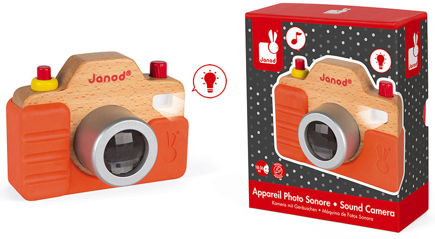 Wooden Camera with Sounds - Janod