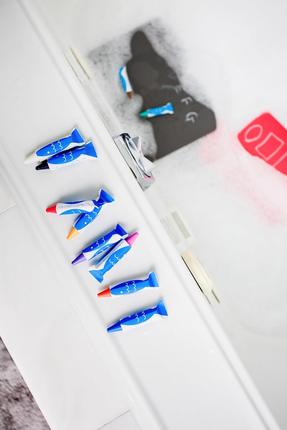 Natural Rice Wax Bath Crayons Set with Sponge - Kitpas