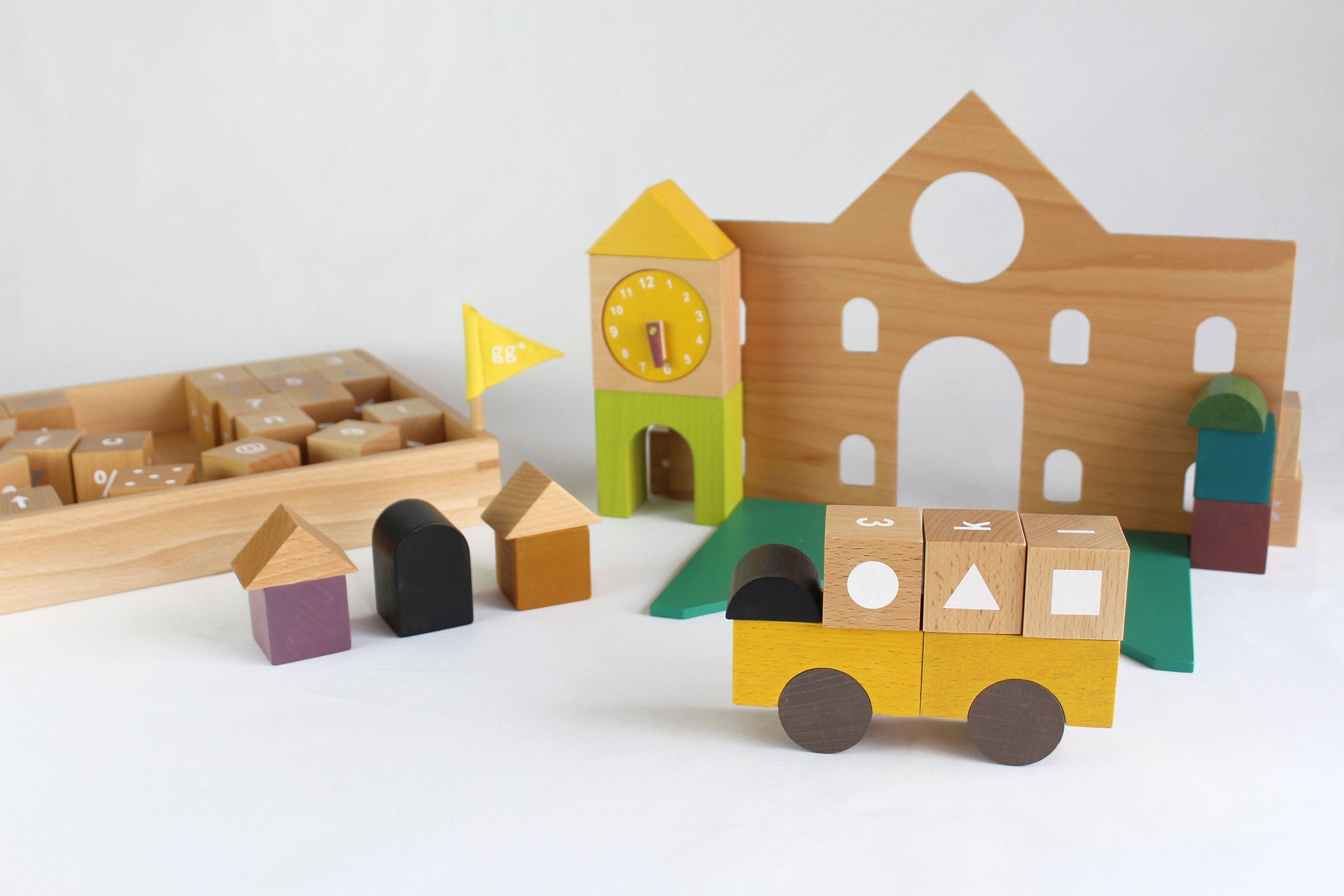 Tsumiki Educational Wooden School Building Block Set - kiko & gg