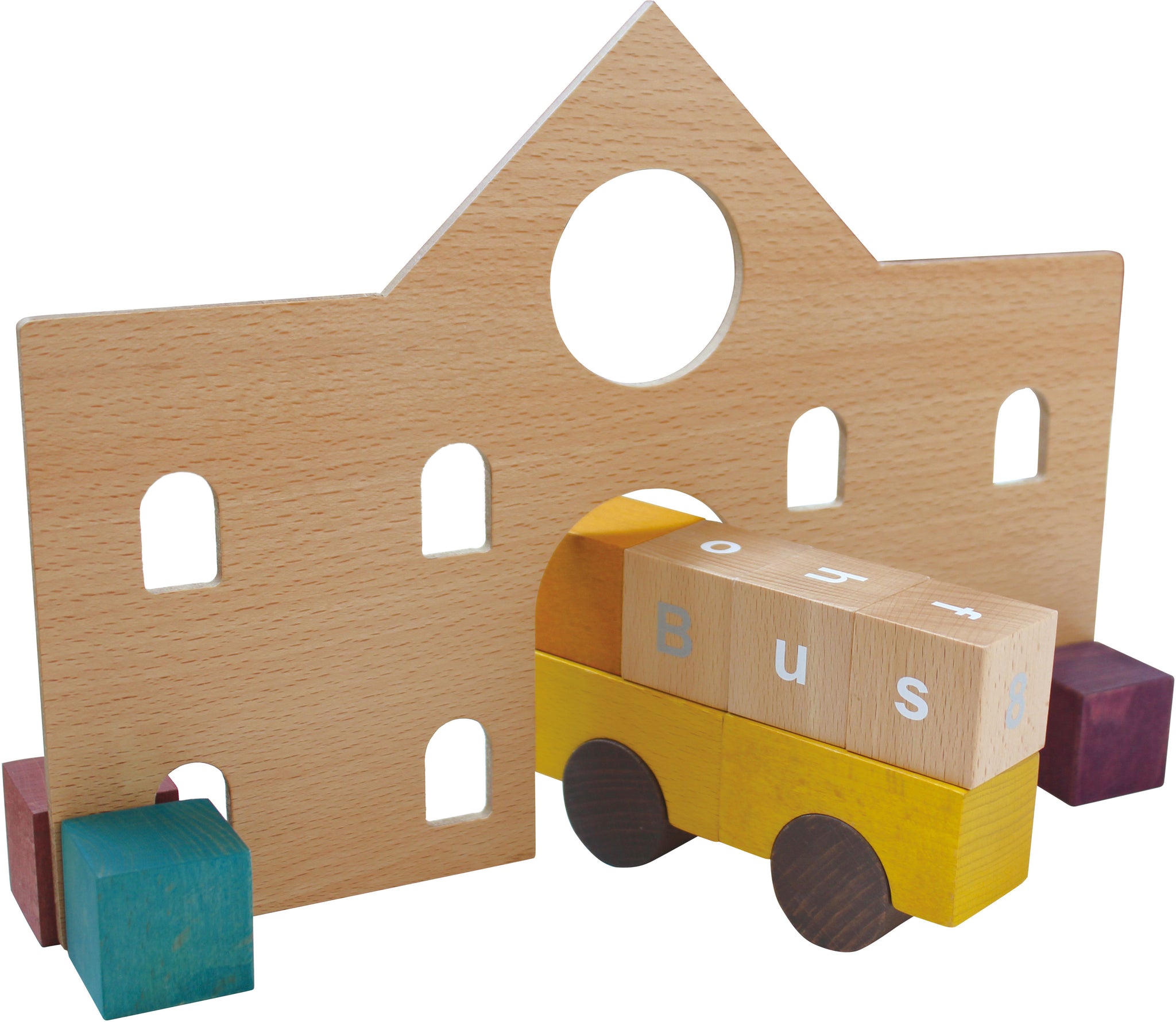 Tsumiki Educational Wooden School Building Block Set - kiko & gg