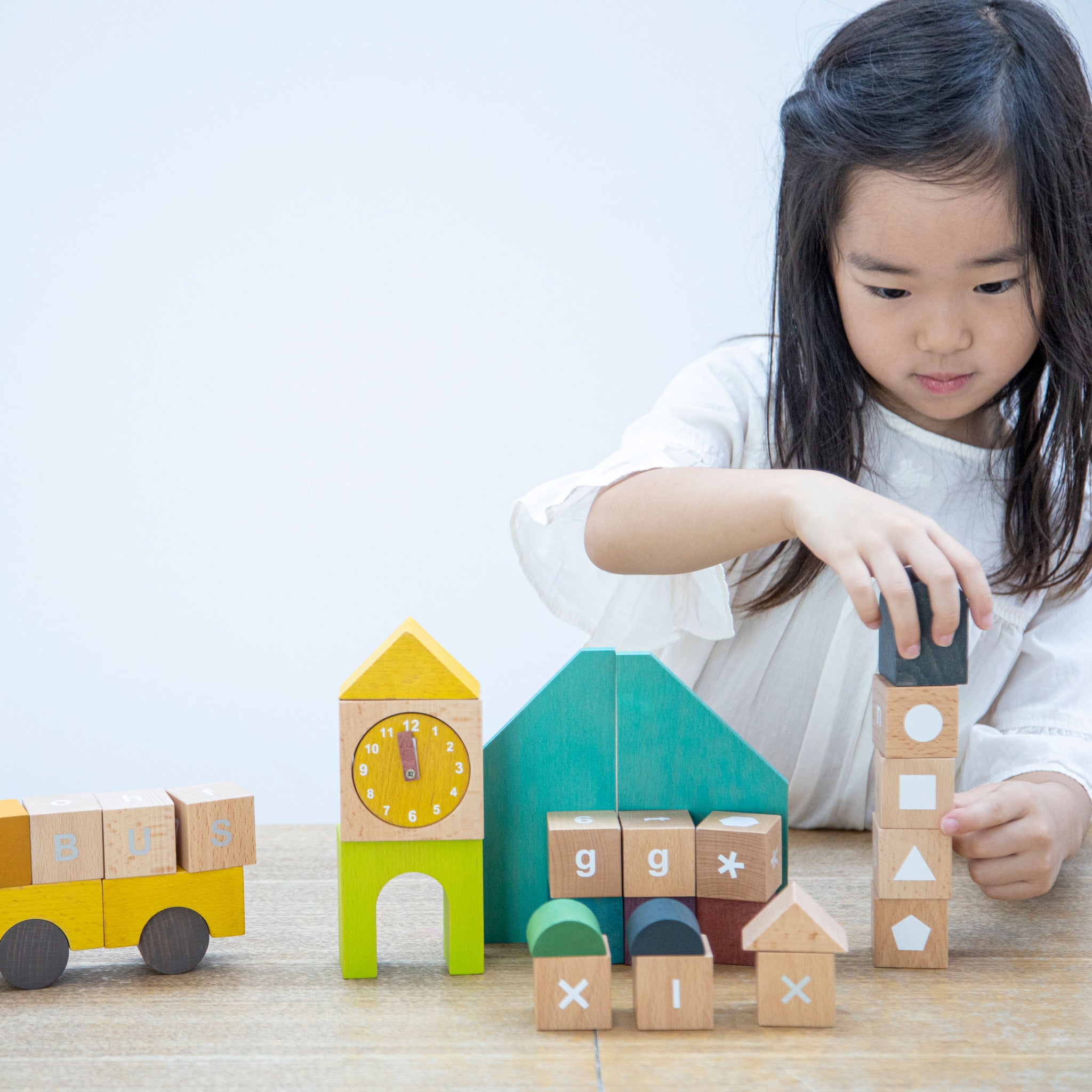 Tsumiki Educational Wooden School Building Block Set - kiko & gg