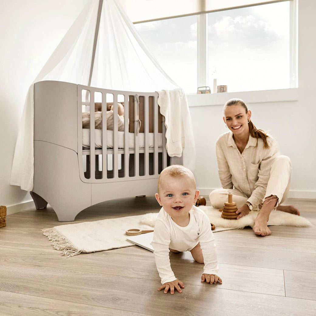 Classic Baby Cot Bed Cappuccino - Leander