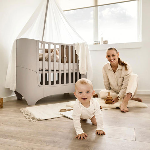 Classic Baby Cot Bed Cappuccino - Leander