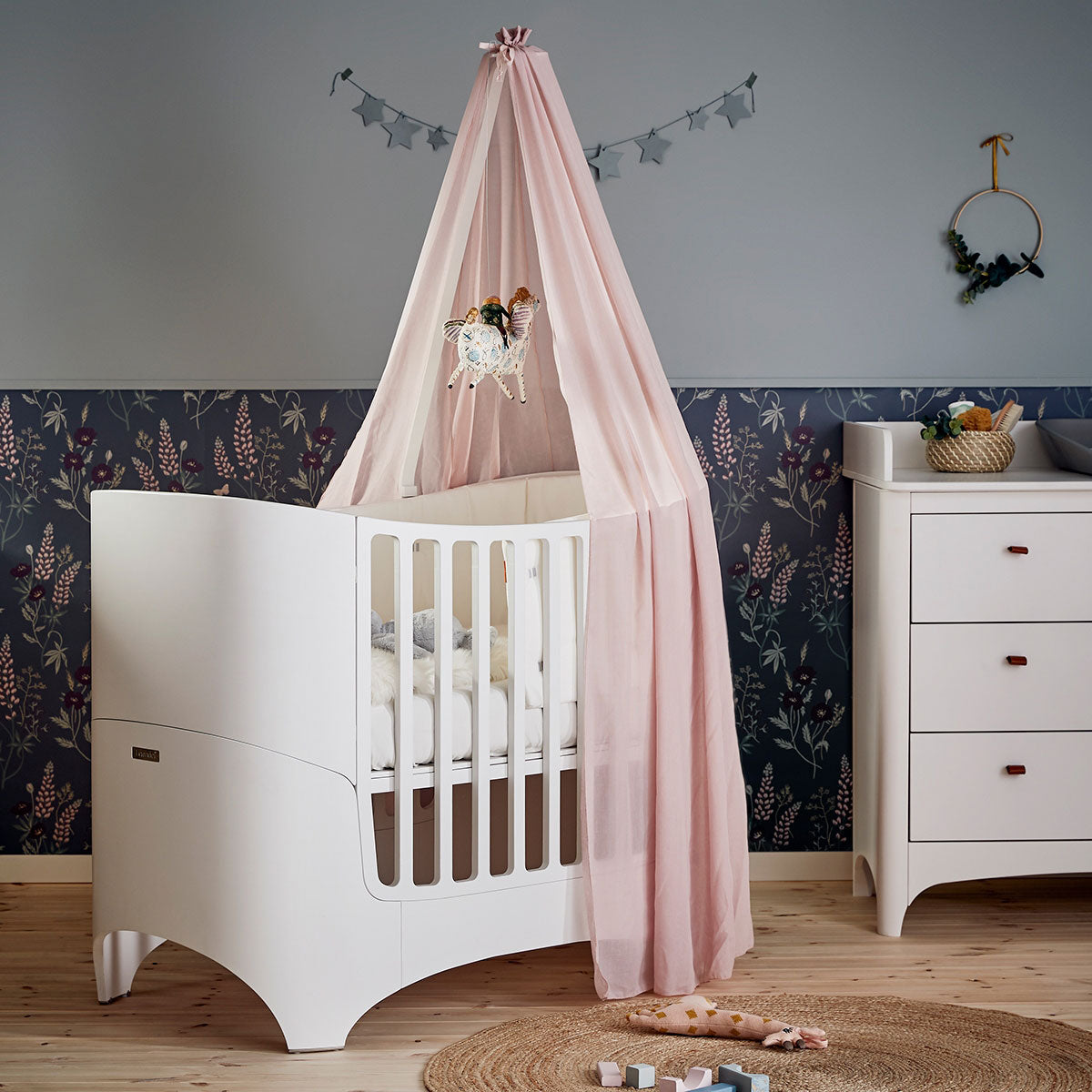 Classic Baby Cot Bed White  - Leander