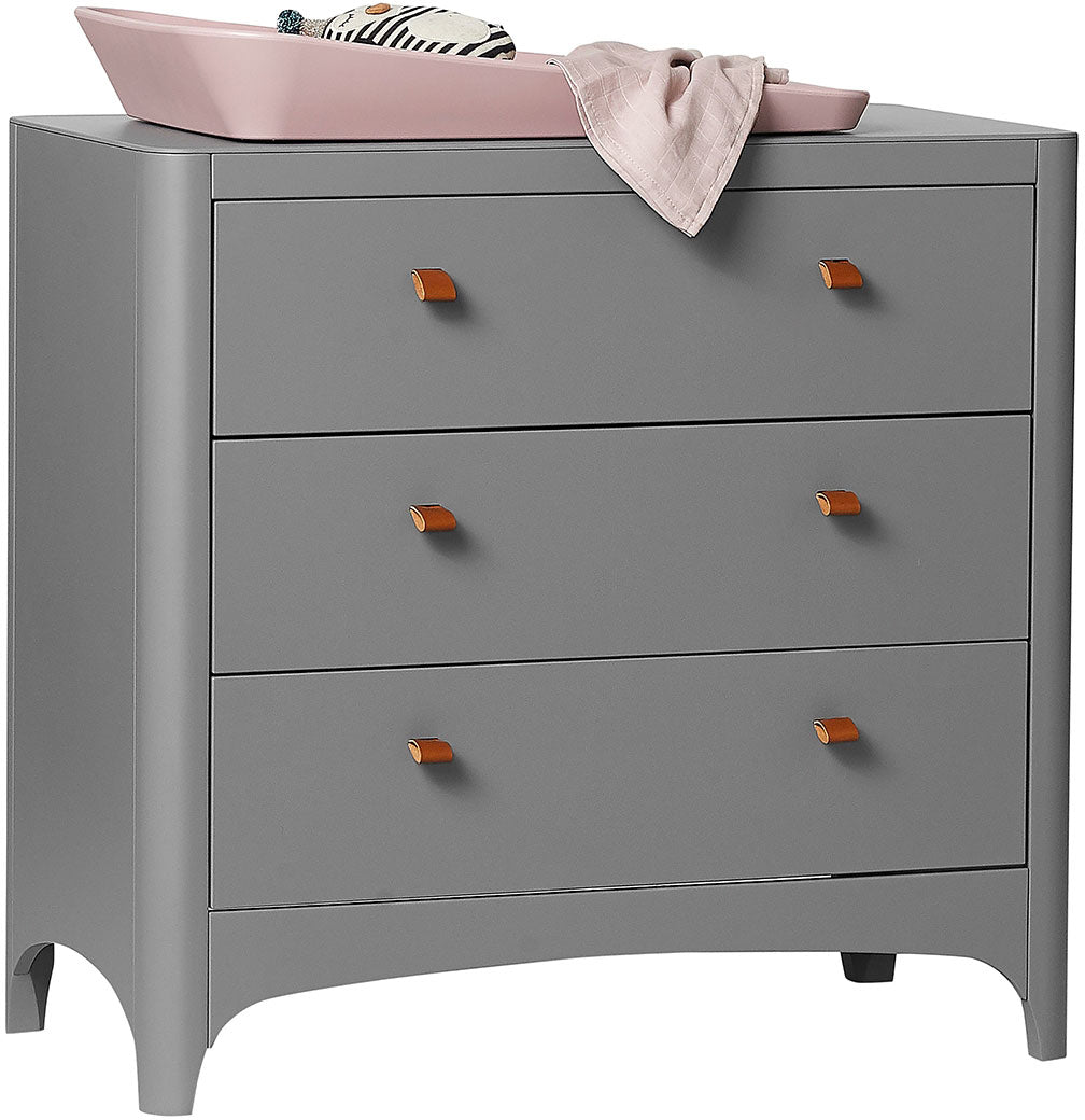 Classic Dresser and changing Table Grey - Leander