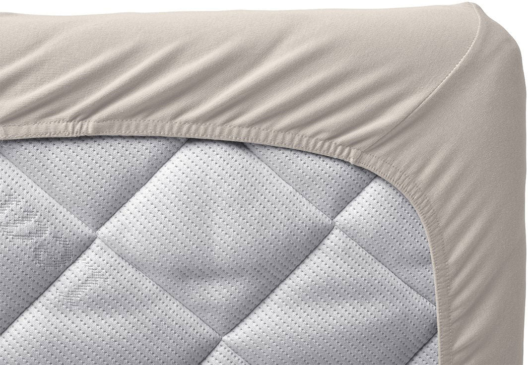 Fitted sheet junior bed 70x140 two pack cappuccino - Leander