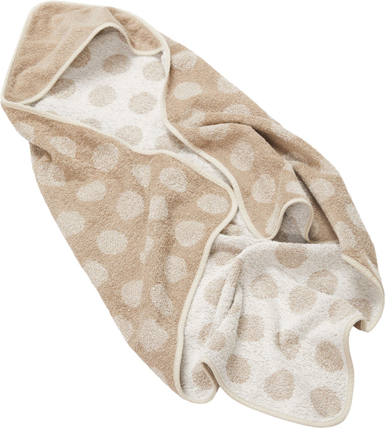 Hoodie Towel Cappuccino Dot - Leander