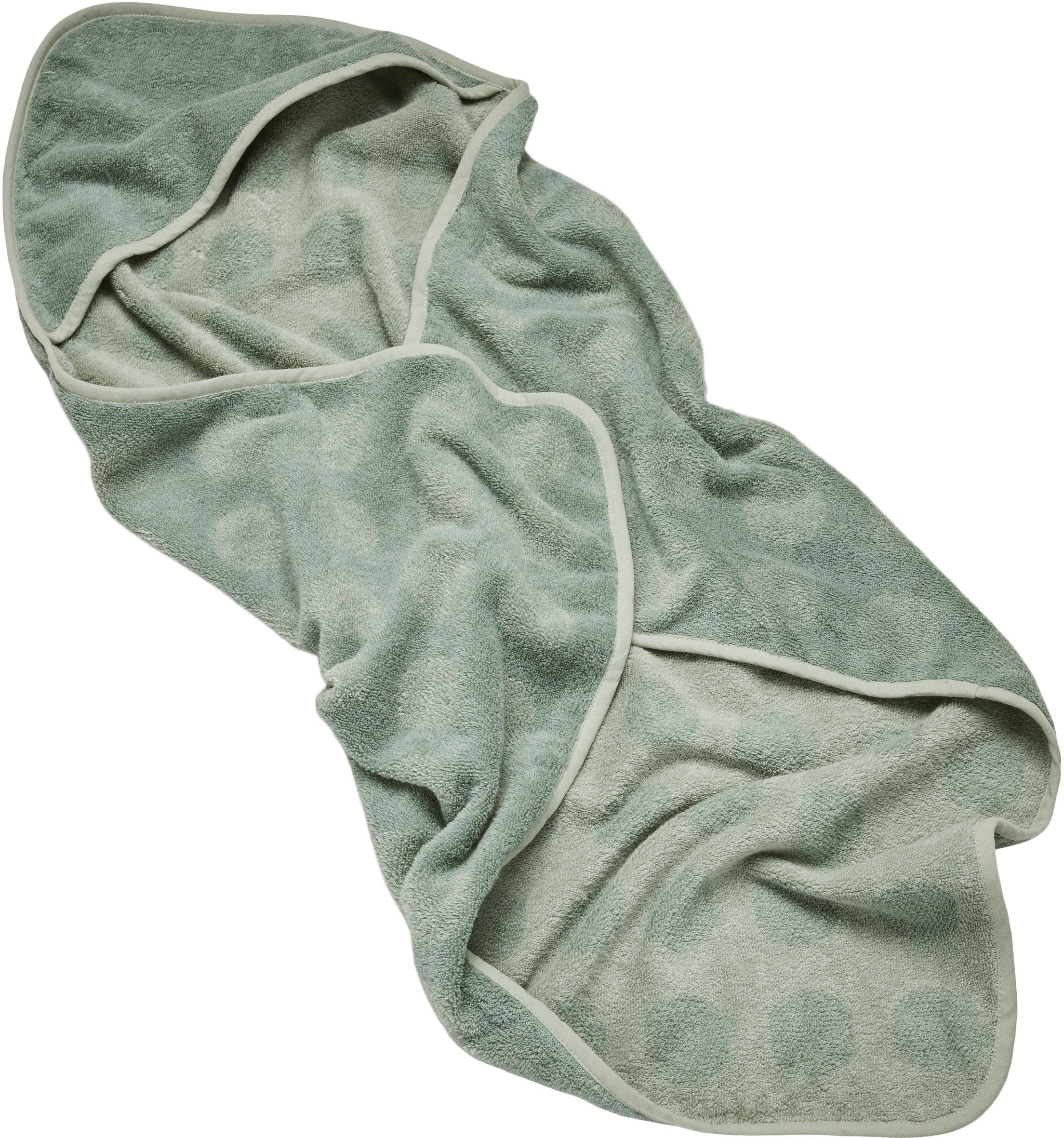 Hoodie Towel Sage Green Dot - Leander