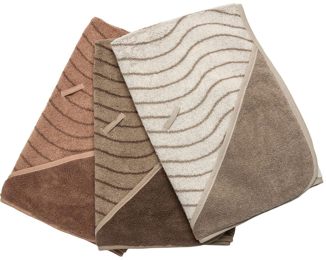 Hoodie Towel Cappuccino Woodland - Leander