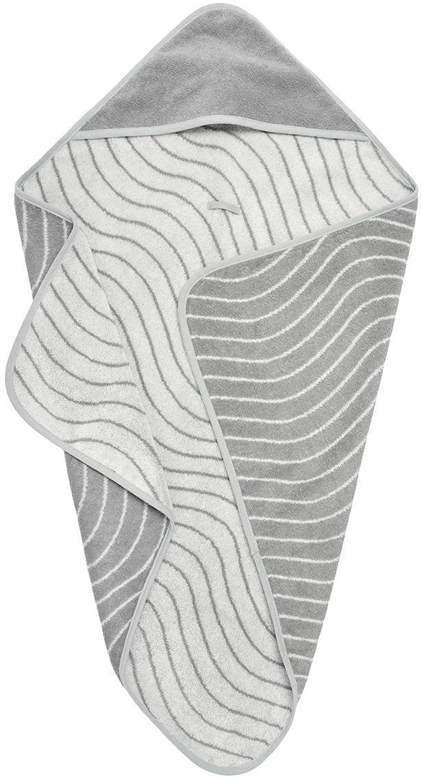 Hoodie Towel Cool Grey Woodland - Leander