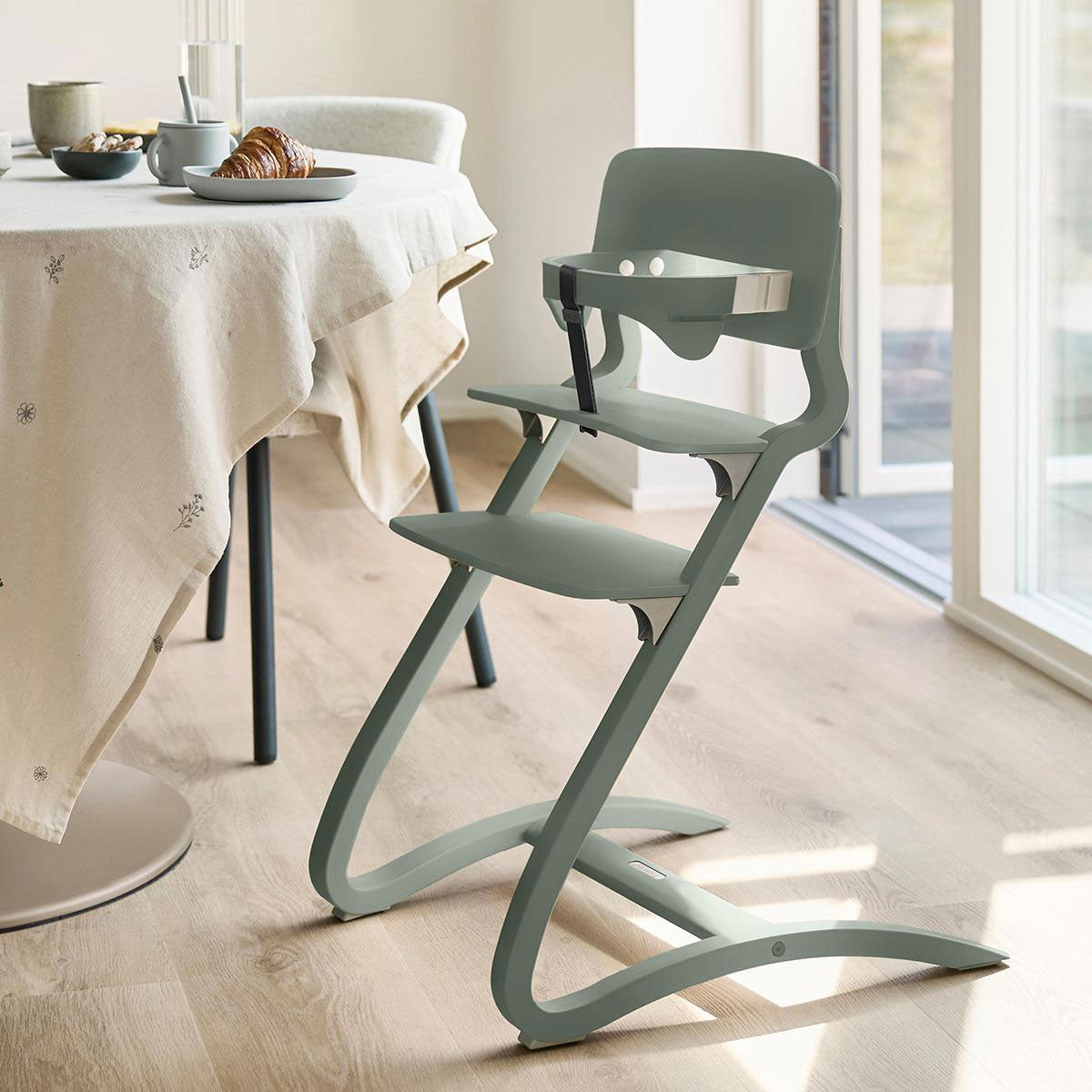 Leander Louie Wooden High Chair Sage Green - Leander