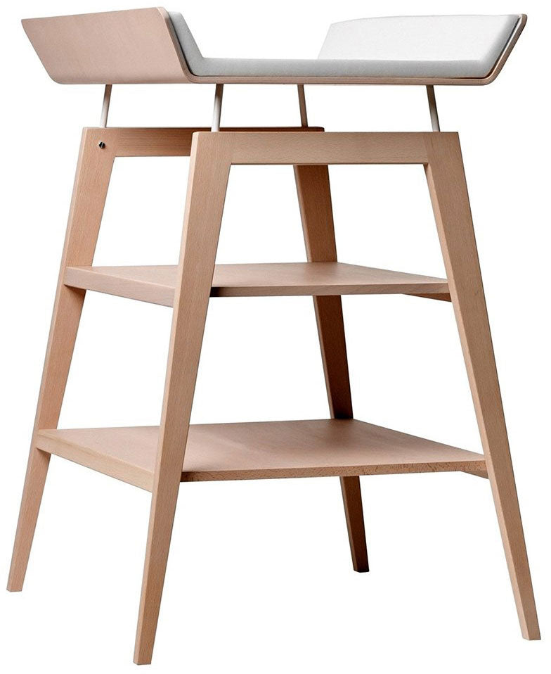 Linea Changing Table with mat Natural Wood - Leander