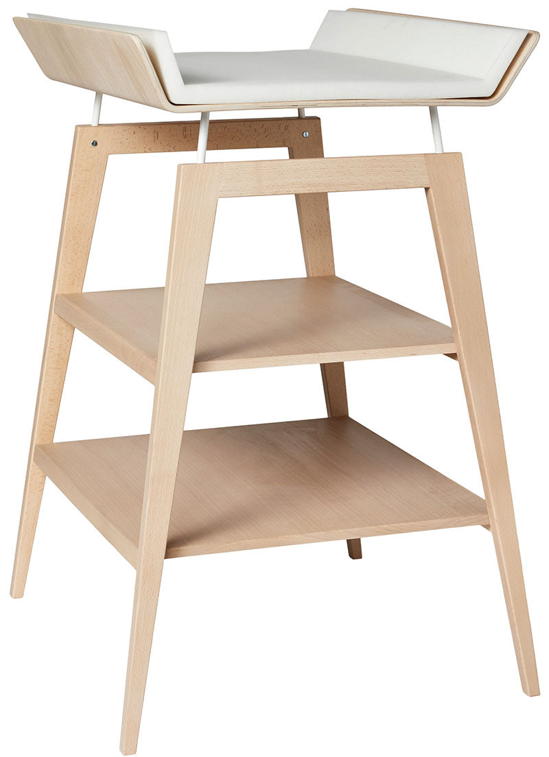 Linea Changing Table with mat Natural Wood - Leander