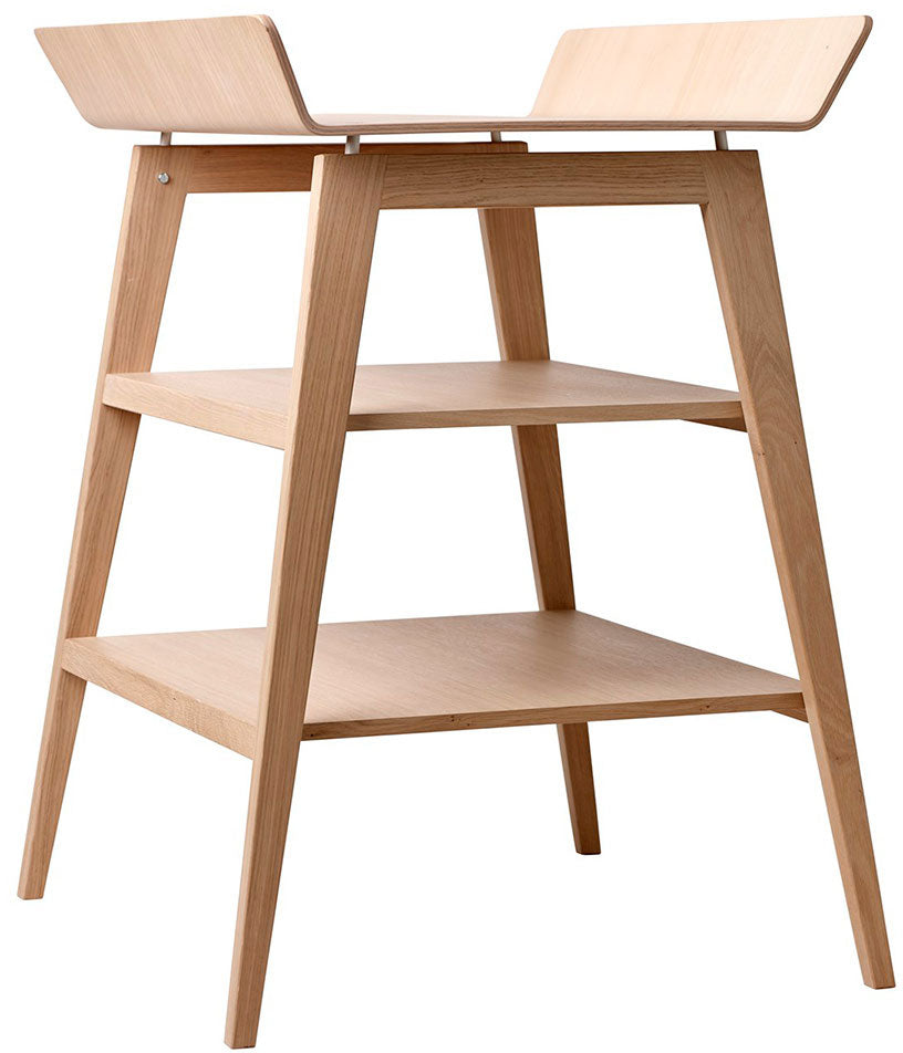 Linea Changing Table with mat Natural Wood - Leander