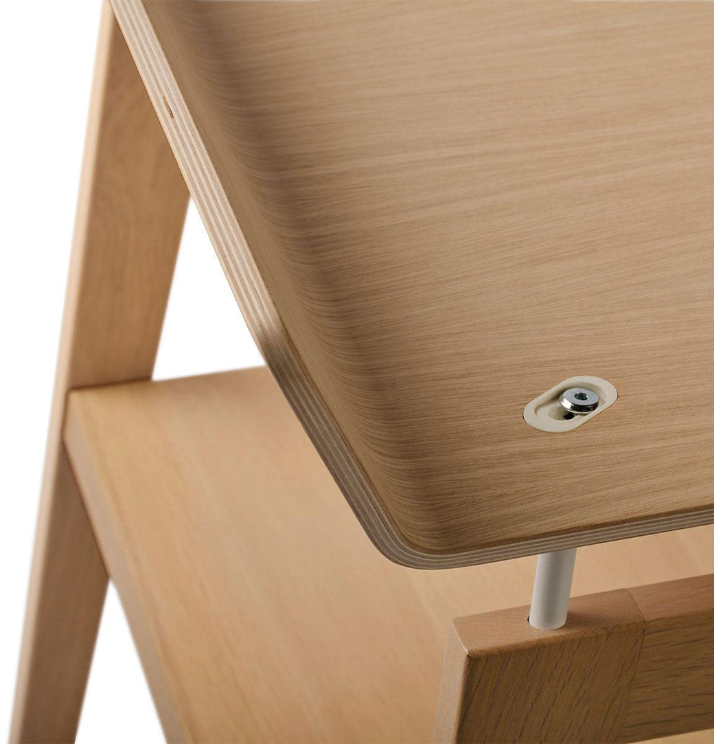 Linea Changing Table with mat Natural Wood - Leander