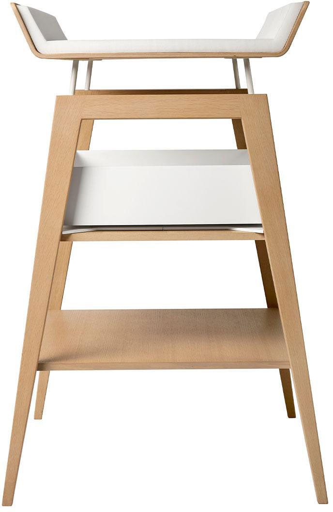 Linea Changing Table with mat Natural Wood - Leander