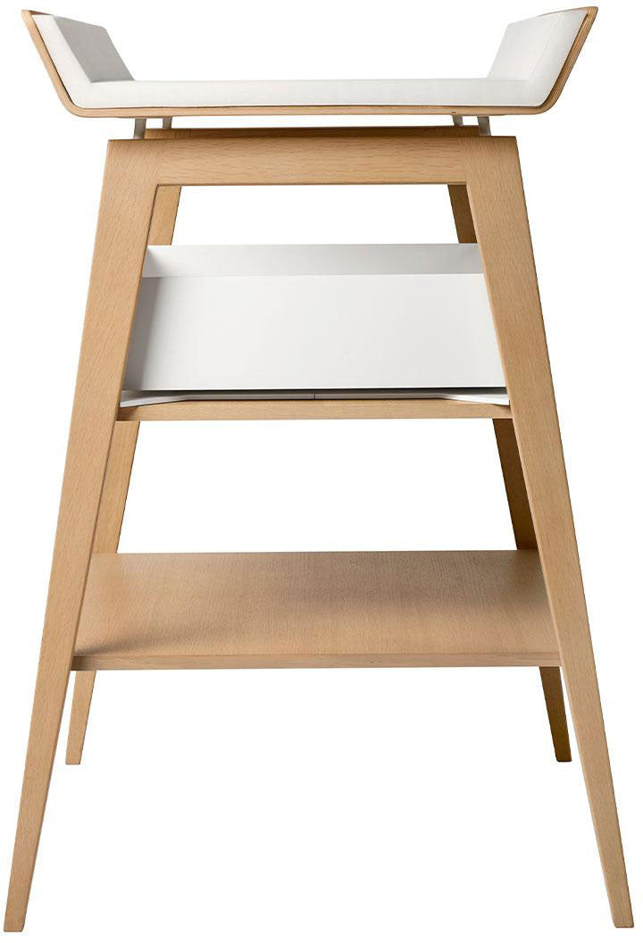 Linea Changing Table with mat Natural Wood - Leander