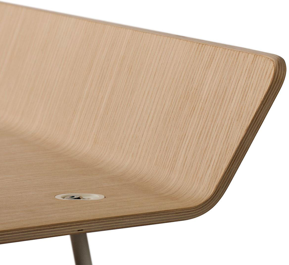 Linea Changing Table with mat - Oak Wood