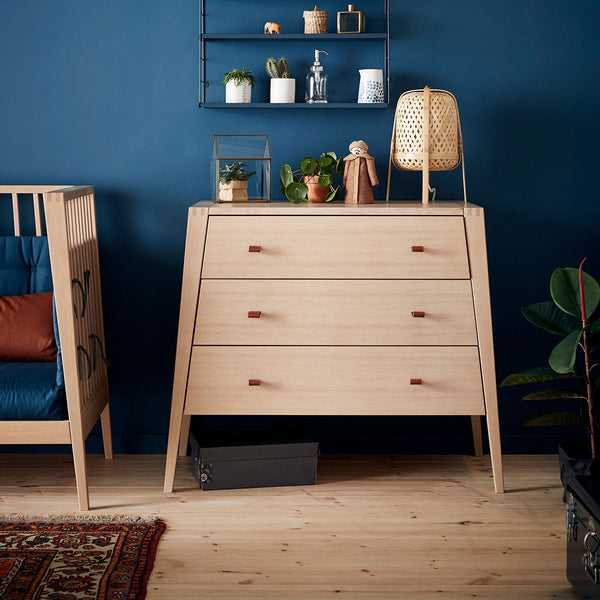 Linea Dresser and Changing Table Natural Wood - Leander