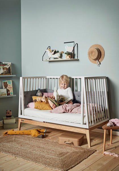 Luna Baby Cot Bed White Oak - Leander