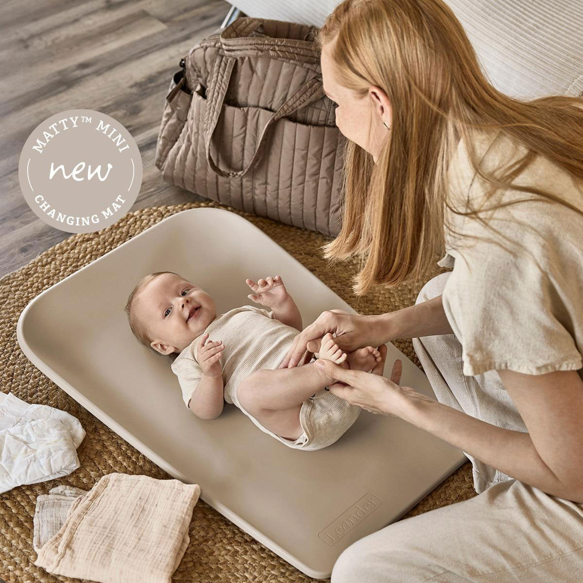 Mini Matty Changing Mat Cappuccino - Leander